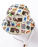 (リアルスタイル)Real Style ベビー 幼児用 キッズ 子供 ハット アニマル 動物 つば広 赤ちゃん キャップ サファリハット 帽子 サンバイザー フィッシャーマンハット ジーンズ風 女の子