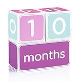 Pearhead Baby Age Block, Pink [並行輸入品]