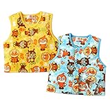 ベビー服 男の子 パジャマ ベスト アンパンマン フリース 男児 ベビー (2.サックス/80cm)