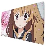 マウスパッド アニメ とらドラ！ 逢坂大河 ゲーム 40cm*75cm 大幅 滑り止め加工 おしゃれ デスクパッド 防水 人間工学 レーザー 光学式マウス キーボードパッド 快適操作性 自宅用 柔軟 耐熱
