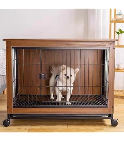 Amazon.co.jp: 犬 ケージ ペットケージ 木製 ペットサークル 大中型犬