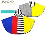 ファブハグ クレイジーパターン★ポンチョ子供用 [S]ネイビー