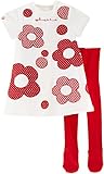 アガタ・ルイス・デ・ラ・プラダ ベビー Agatha Ruiz de la Prada Baby お花いっぱいの半袖ニットワンピとタイツ 4A