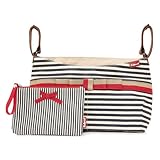 Babymel(ベイビーメル) ストローラーオーガナイザー Stripe_Navy