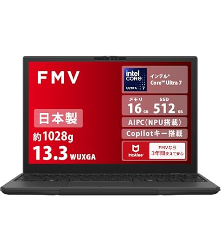 Amazon.co.jp: FMV 富士通 ノートパソコン 日本製 LIFEBOOK WU2/J3 (MS