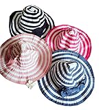 LAZA ベビー ハット 帽子 紫外線　uvカット uvカット 男女共用 つば付き　カラー：ピンク　黒　バラー　ブルー (　ブルー)