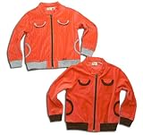 さくらんぼ　浅めのタートルネックジップアップのジャケット（濠Du）スソ/グリーン 110cm(下)