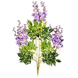 RaiFu 人工シルク藤偽ガーデン吊り花の蔓の葉ホームウェディングインテリアベストプライスギフトパープル70センチメートル1