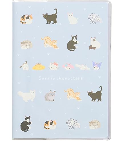 Amazon | Yansanido スパイラルノート 4冊 A5 厚い猫デザイン ハード