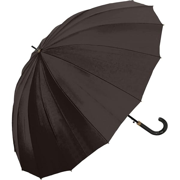 Amazon | 紳士ジャンプ傘 黒 65cm 紳士用 16本骨 | 長傘 通販