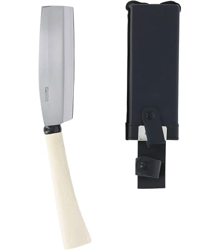 Amazon | 五十嵐刃物工業 鋼典 鋼付 両刃鞘鉈 コブ柄 180mm C-141 | なた