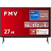 富士通デスクトップパソコン 一体型 Core i7 Microsoft付き FH : 液晶一体型