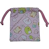 【本体綿100%】2016年 春物 すみっこぐらし 巾着 Sumikko gurashi ピンク◇16×15cm