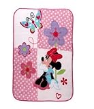 Disney Baby Minnie Mouse Ultra Plush Flowers, Butterflies, and Hearts Blanket by Disney [並行輸入品]