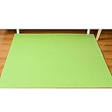 Kanemt ジョイントマット　カラーマット　フチ付　厚手　暖か　60*60cm 4枚組　ライトグリーン