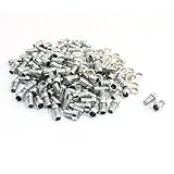 uxcell メタル　ランプ　ホルダー　全長 12 mm LED径: 3mm １００個