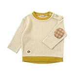 ホッペッタ Hoppetta エルボパッチトップス からし 80㎝ 58784