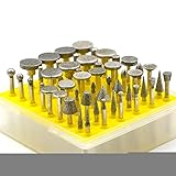 Angelakerry　50本セット 柄径 3mm ダイヤモンド ビット ドリル　ドリルビット 超硬　 大きな先端　[並行輸入品]