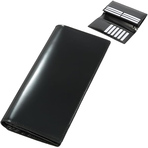 新品　未使用　フライングホース　コードバン　ブラック　馬革　長財布　ロング Amazon | [フライングホース] 長財布 ロングウォレット コードバン