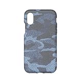 Simplism(シンプリズム) iPhone X ケース [Fablex] 衝撃吸収ファブリック ブルーカモフラージュ TR-IP178-FB-CBLCM