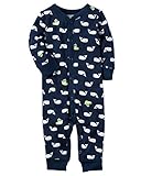 カーターズ Carter's 正規品,カバーオール 長袖 ネル生地☆紺クジラ☆男の子 6M(65-70cm)