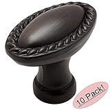 Cosmas ® 4116orb Oil Rubbed Bronzeロープ/スクロールキャビネットハードウェアOval Oblongノブ – 10パック