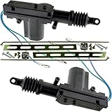 2ユニバーサル電源ドアロックアクチュエータ互換W /キーレスエントリアラームペアUSA