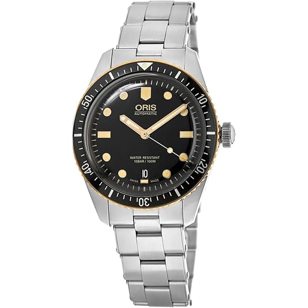 Amazon | Oris ダイバーズ 自動巻き ブラックダイヤル メンズウォッチ