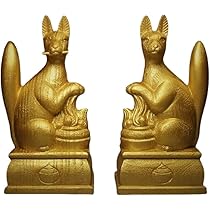 【神狐】狐像　稲荷紋 Amazon｜稲荷神の神使 白狐 荼枳尼天 荼吉尼天【木製眷属像