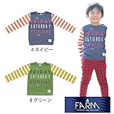 【SiShuNon/FARM】ハッピースリーデイズTシャツ ファーム ハッピー 長袖Tシャツ 130 ネイビー