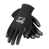 G-Tek ONX 33-B125/L Seamless Knit Nylon Glove with Polyurethane Coated Smooth Grip on Palm and Finge