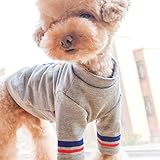SEHOO犬の服 小型犬 春夏秋 チワワ ドッグウェア シャツ ニット 運動風 おしゃれ Ｔシ...