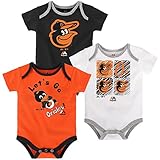 Baltimore Oriolesベビー/幼児Go Team 3 Piece Creeper Set ブラック