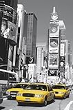 ニューヨークポスター写真壁紙 – Times Square Yellow Cab ( 69 x 45インチ）