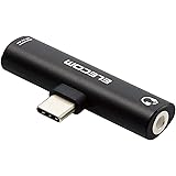 エレコム 変換アダプタ Type-C - 3.5mm DAC搭載 給電機能付 USB Power Delivery60W対応 【iPhone15 対応検証済】 ブラック MPA-C35PDBK