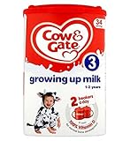 Cow & Gate Growing Up Milk Fortified Milk Drink 1-2 Years 900g (Pack of 2) - 牛＆ゲート育ったミルク強化された乳飲料1～2年