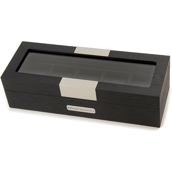  HAUSEN ４本収納　腕時計ケース SWB002-4 ブラック ロイヤルハウゼン 時計ケース コレクションボックス