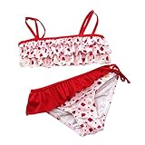 Zhhlinyuan Little Baby Girl Frill 水着 Two Pieces Bikini Set 4-10 Years SL08-4#