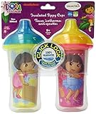 Munchkin Dora the Explorer Click Lock Insulated Sippy Cup, 9 Ounce, 2-Count by Munchkin [並行輸入品]