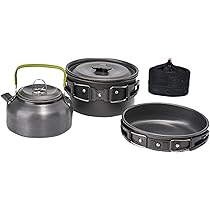 Amazon | Shamiina アルミクッカーセット キャンプクッカー アウトドア