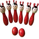 おもちゃ、smtsmt木製漫画子供木製ボーリング