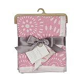 Living Textiles Muslin Jacquard Blanket, Pink Confetti