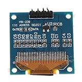 F Fityle OLED LEDディスプレイモジュール 解像度：128x64 IIC通信 Arduino用　0.96インチ - 白