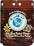 FuzziBunz One Size Diaper, Choco Truffle, One Size, 7-35 Pounds by FuzziBunz [並行輸入品]