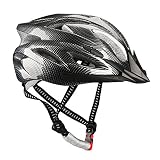 Uzexon 自転車 ヘルメット 超軽量 サイクリングヘルメット 18穴通気 アジャスター サイズ調整可能 大人子供兼用 (ブラック)