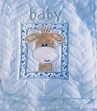 Snugly Baby Embroidered Giraffe Ultra Soft Blanket ~ Blue by Snugly Baby