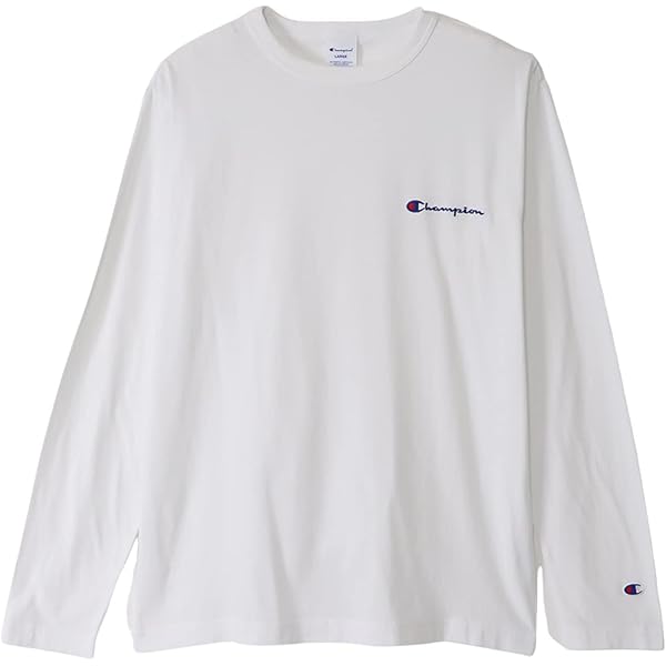 Amazon | [チャンピオン] 長袖Tシャツ 長袖 丸首 綿100％ ワン