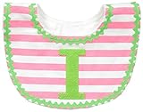 Mud Pie Baby-Girls Newborn I Girl Initial Bib, Pink, One Size by Mud Pie