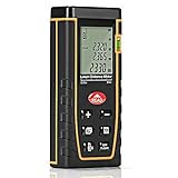 レーザー距離計 TopOne 最大測定距離80m 携帯型 距離/面積/体積ピタゴラス 自動計算 連続計測可能 高い測定精度±2mm LCDデジタル表示 バックライト搭載 IP54防塵 防水性能 日本語