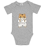 柔道着のハムスター おもしろい ベビー服 半袖 ロンパース 快適 ユニーク 赤ちゃん ボディスーツ ユニセックス 普段着
